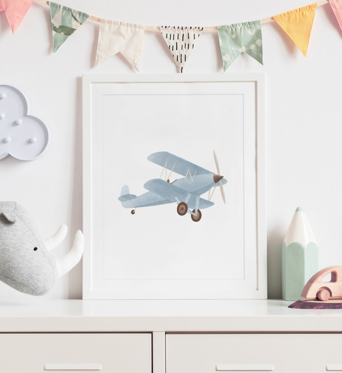 Vintage Biplane Print