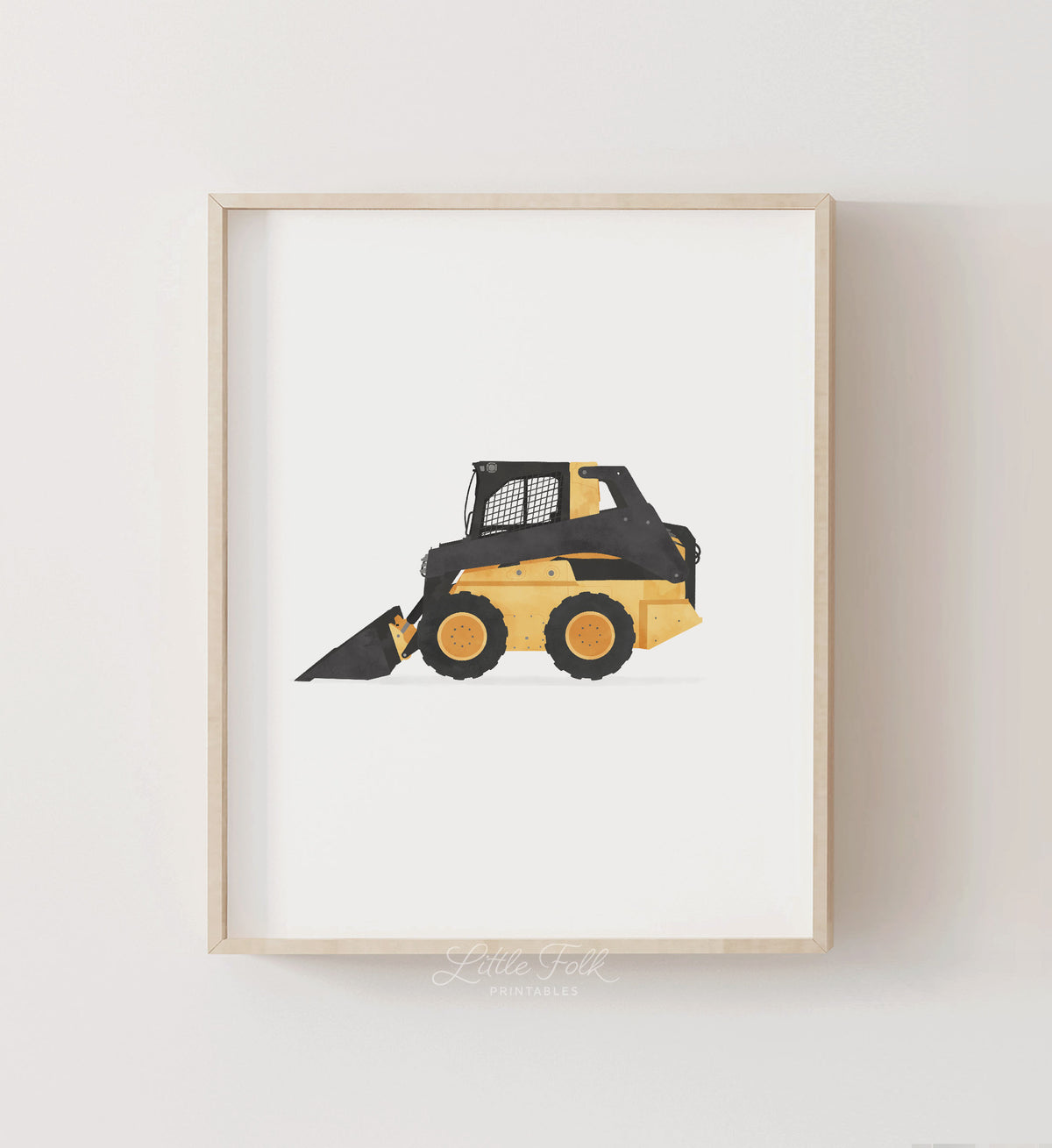 Skid Steer Print - Yellow