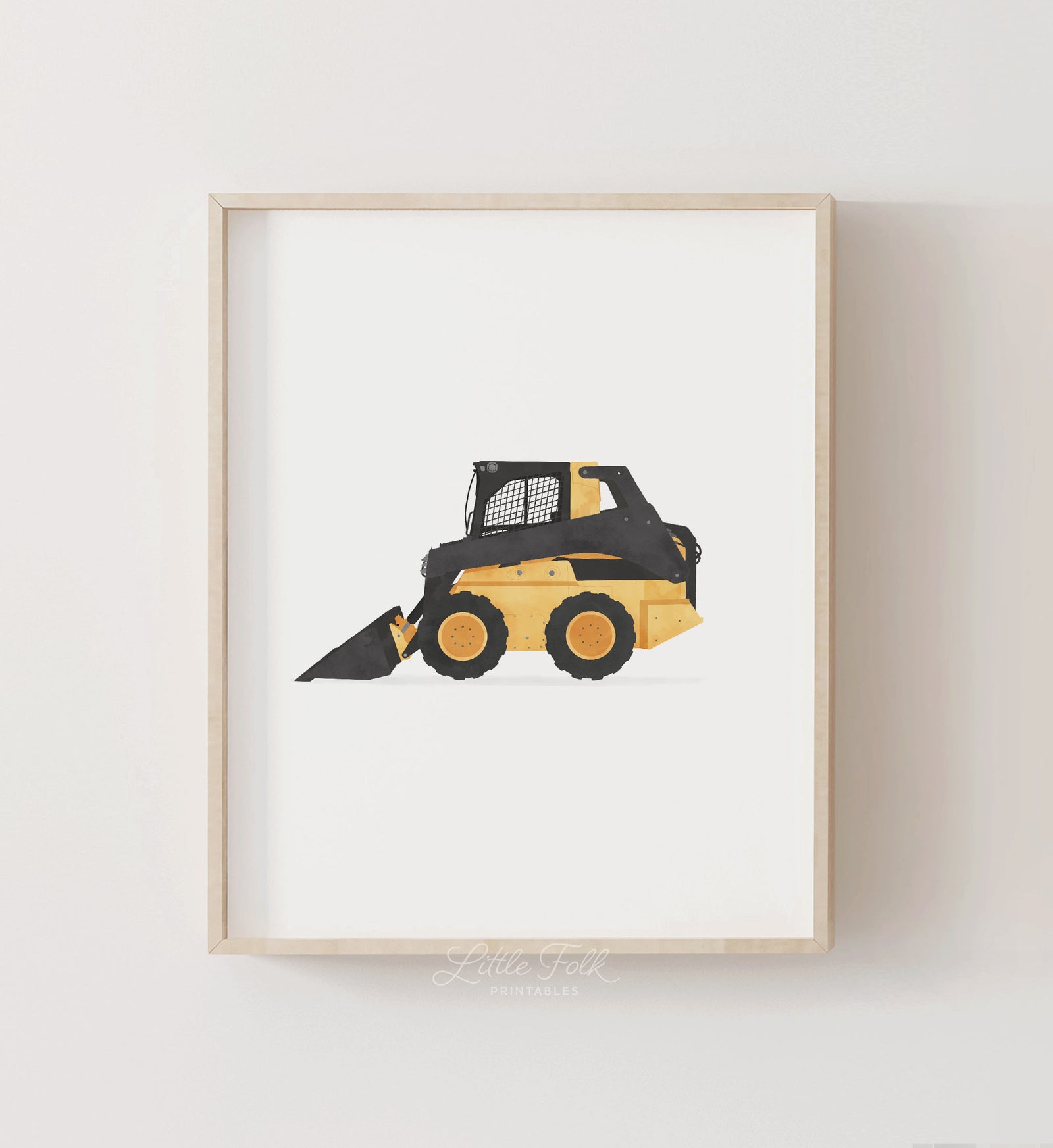 Skid Steer Print - Yellow