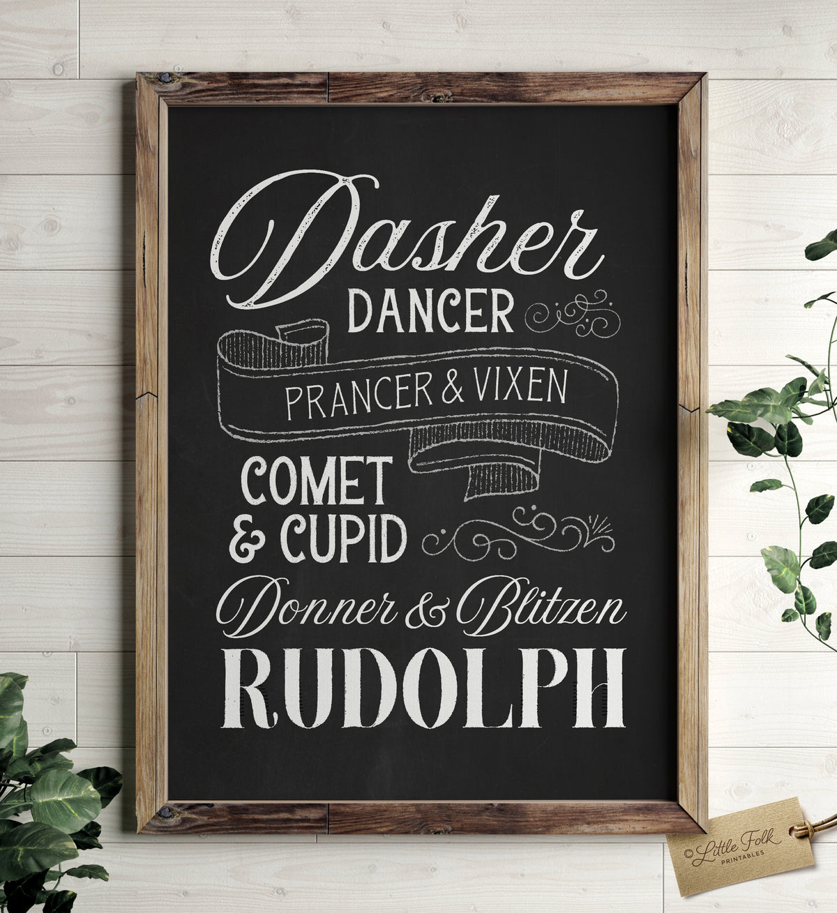 Reindeer Names Print