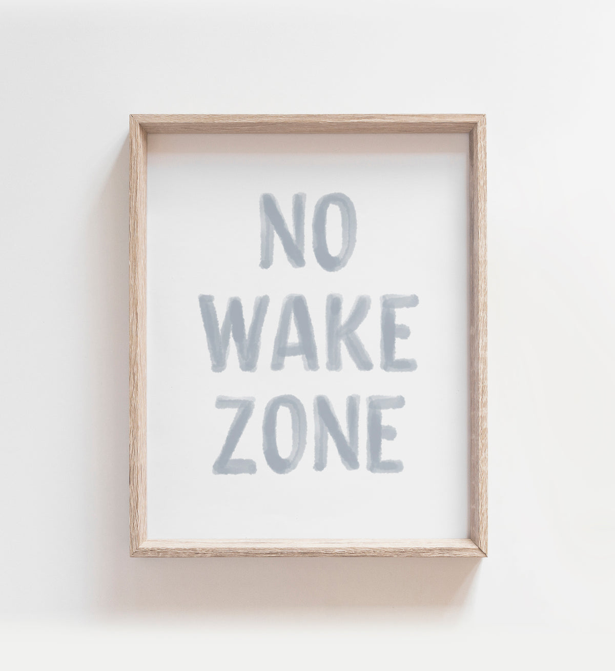 No Wake Zone Print - Blue