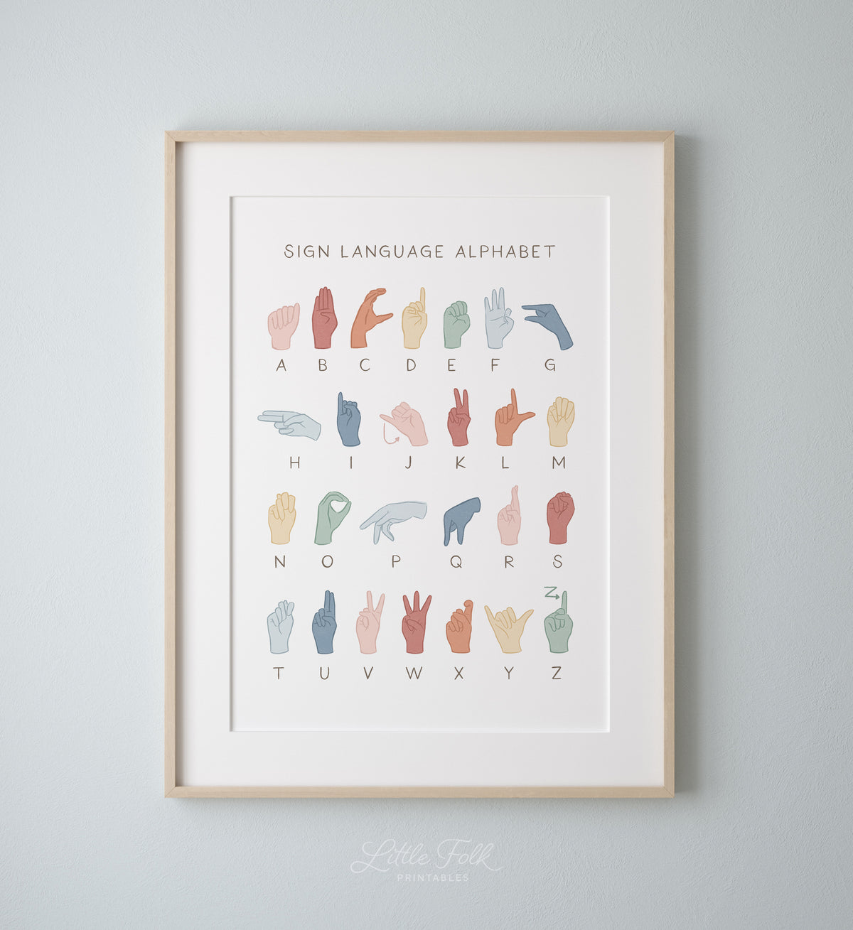 American Sign Language Alphabet Print - MRCP