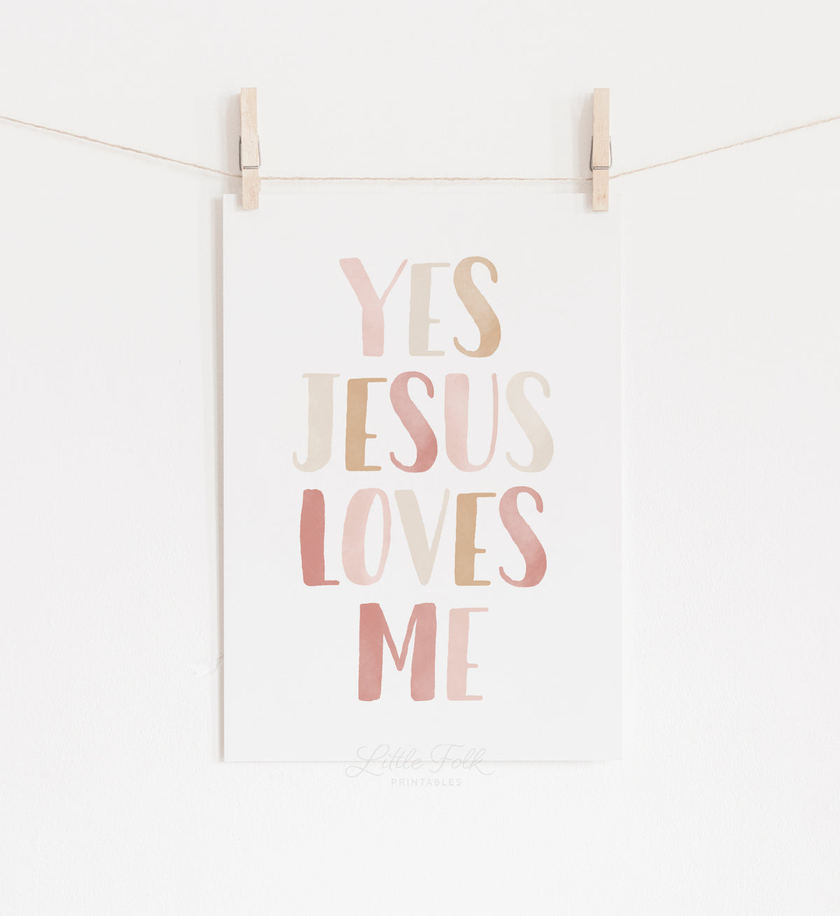Yes Jesus Loves Me Print - PNCP