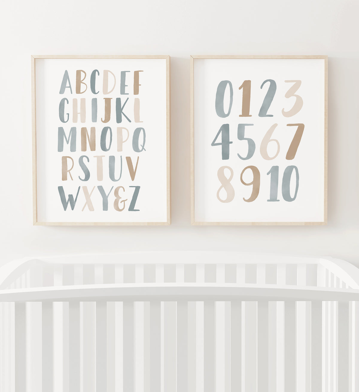 Alphabet and Numbers Set of 2 Prints - BNCP