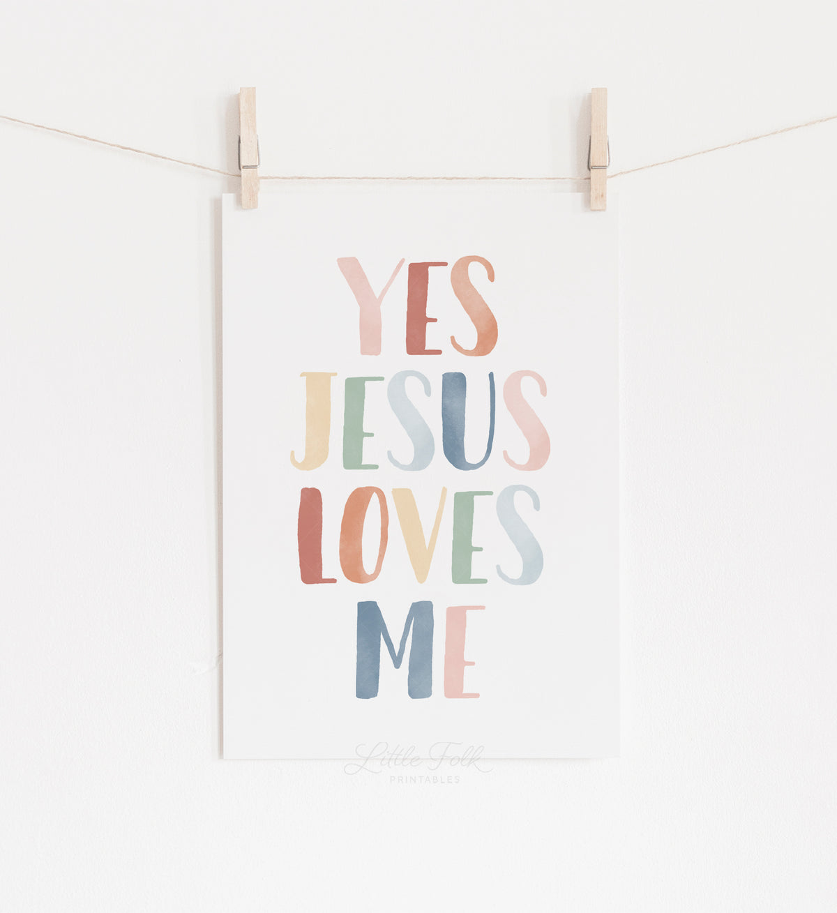 Yes Jesus Loves Me Print - MRCP