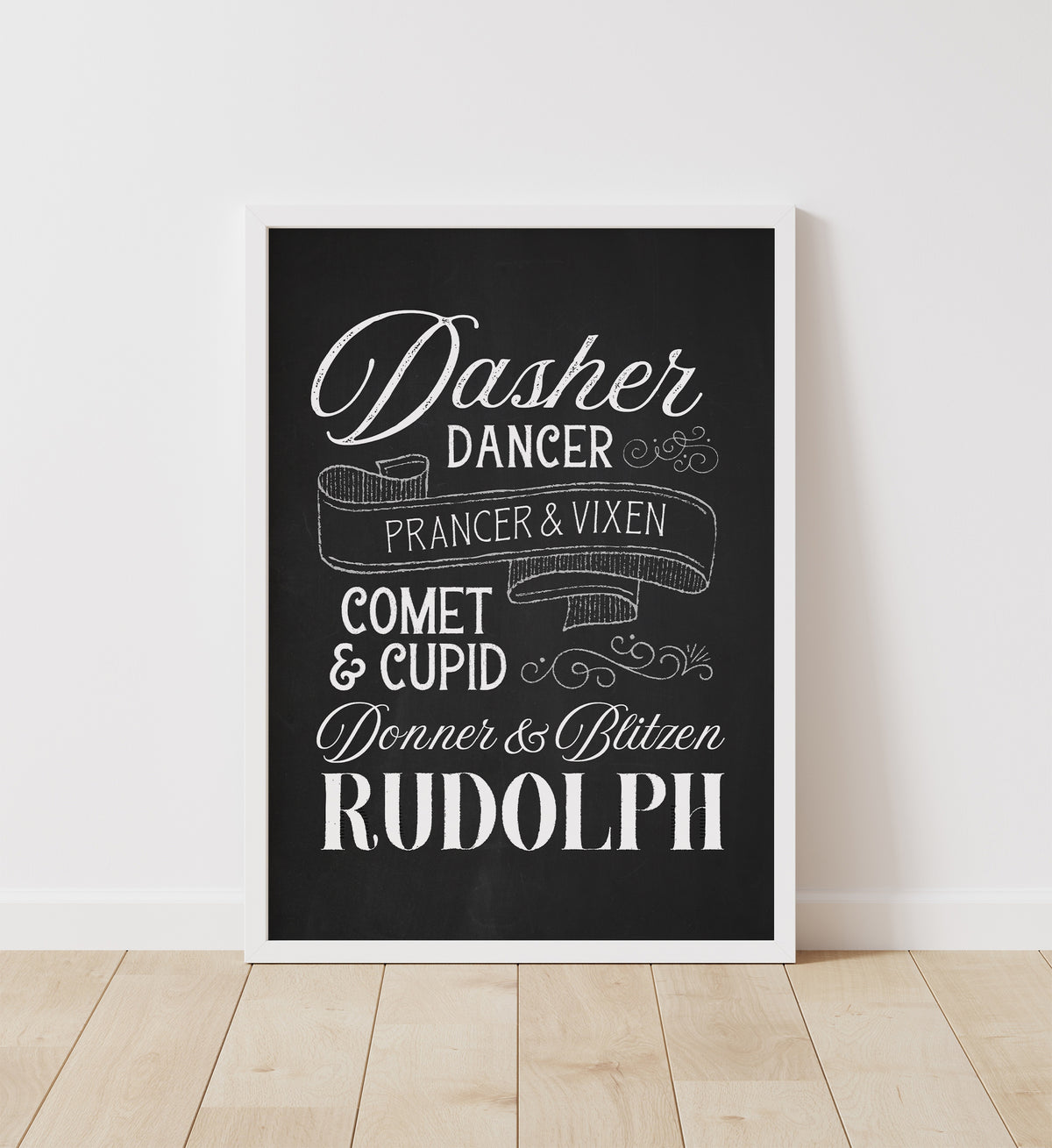 Reindeer Names Print