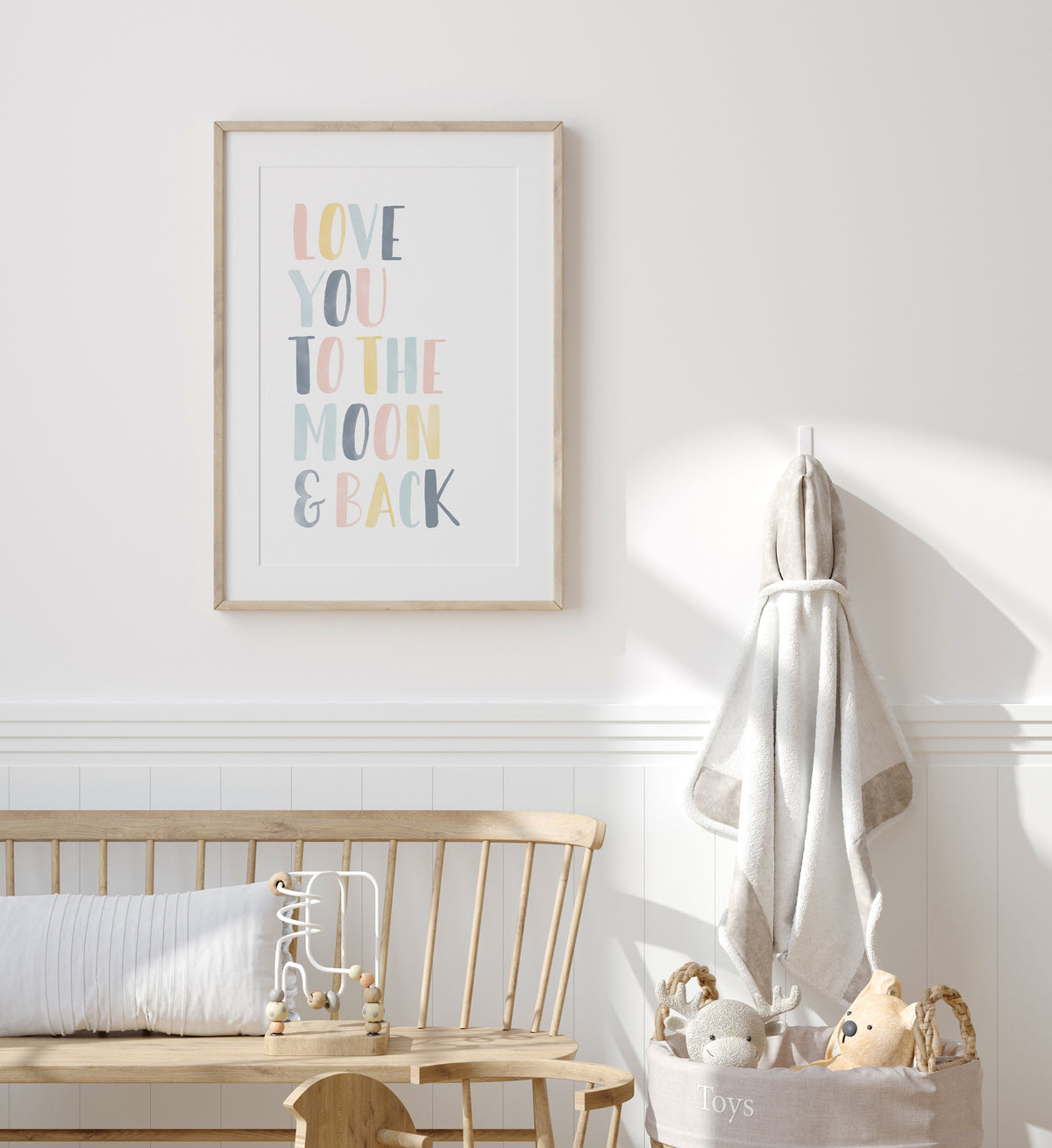 Love You to the Moon and Back Print - Sunny Day