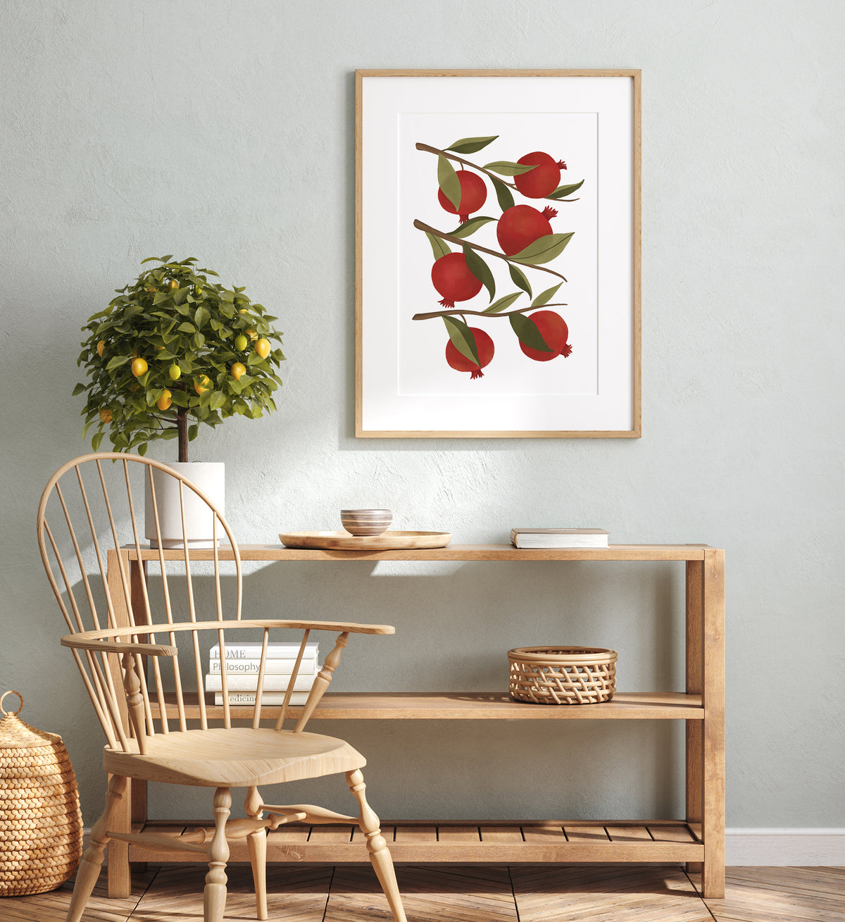 Pomegranates Botanical Print