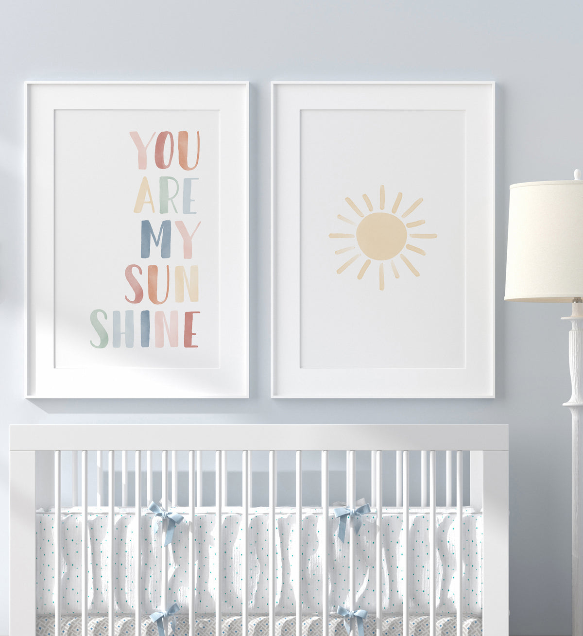 You Are My Sunshine &amp; Sun Set of 2 Prints - MRCP