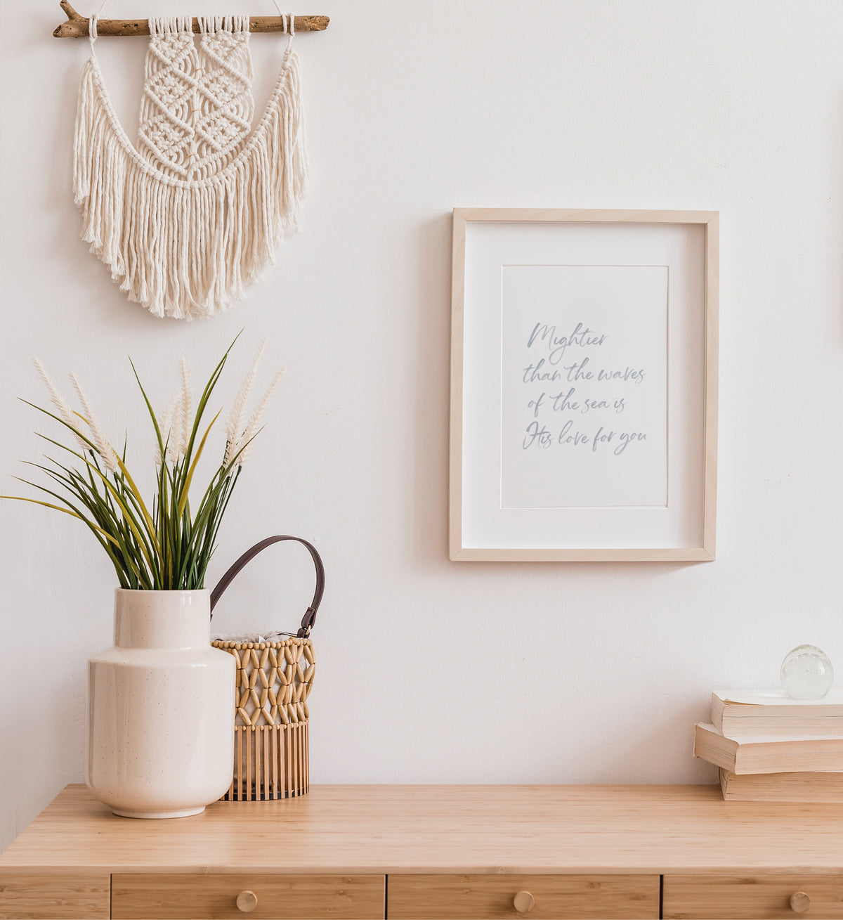 Mightier than the Waves of the Sea Print