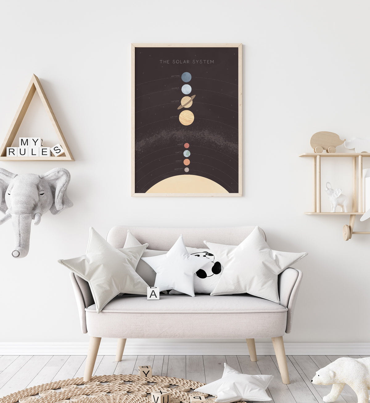 Solar System Print - Dark - MRCP