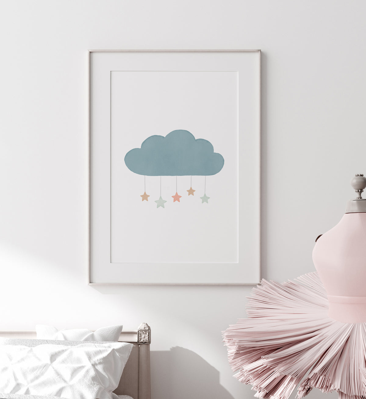 Cloud with Stars Print - MPCP
