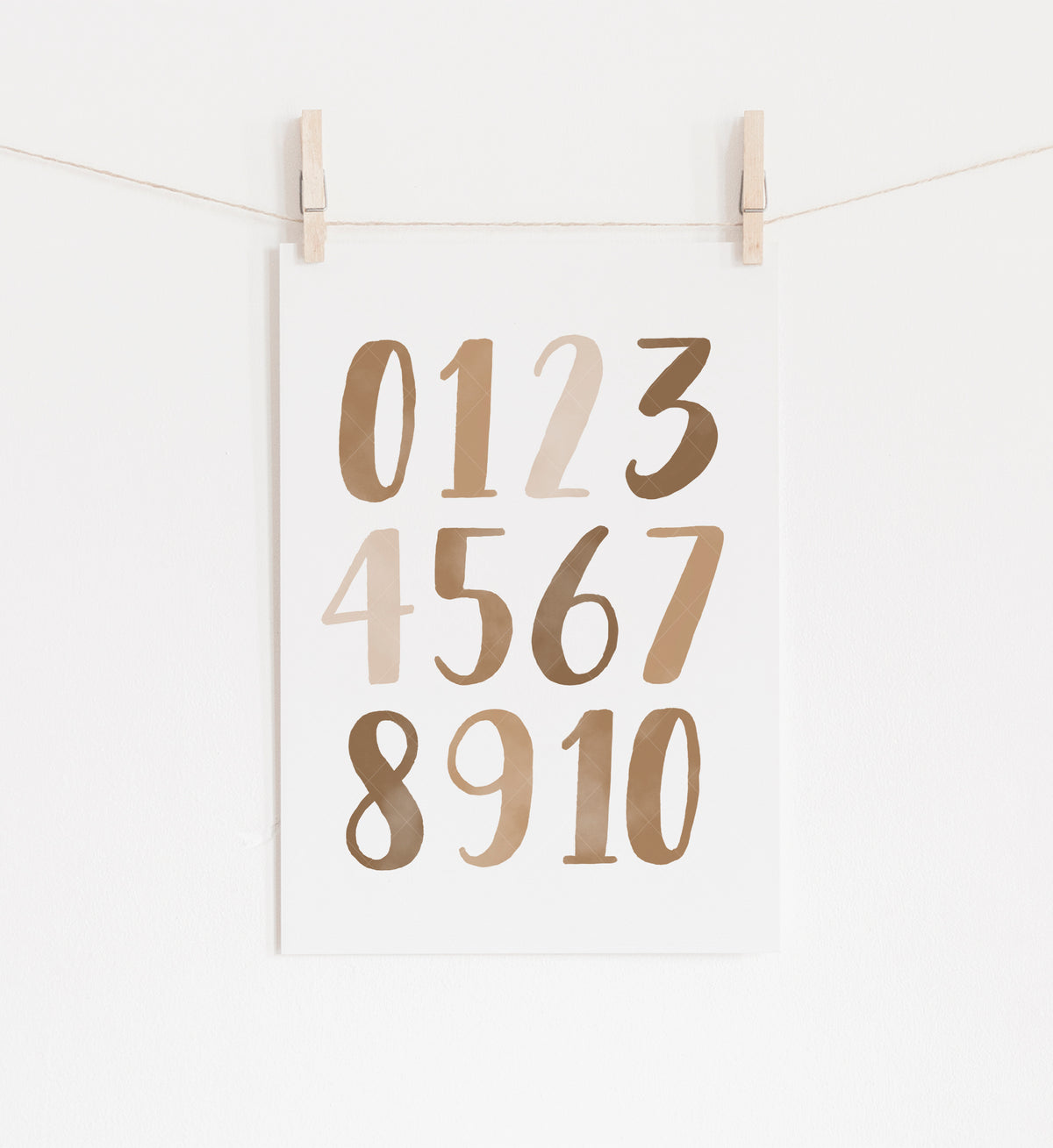 Alphabet and Numbers Set of 2 Prints - BRCP