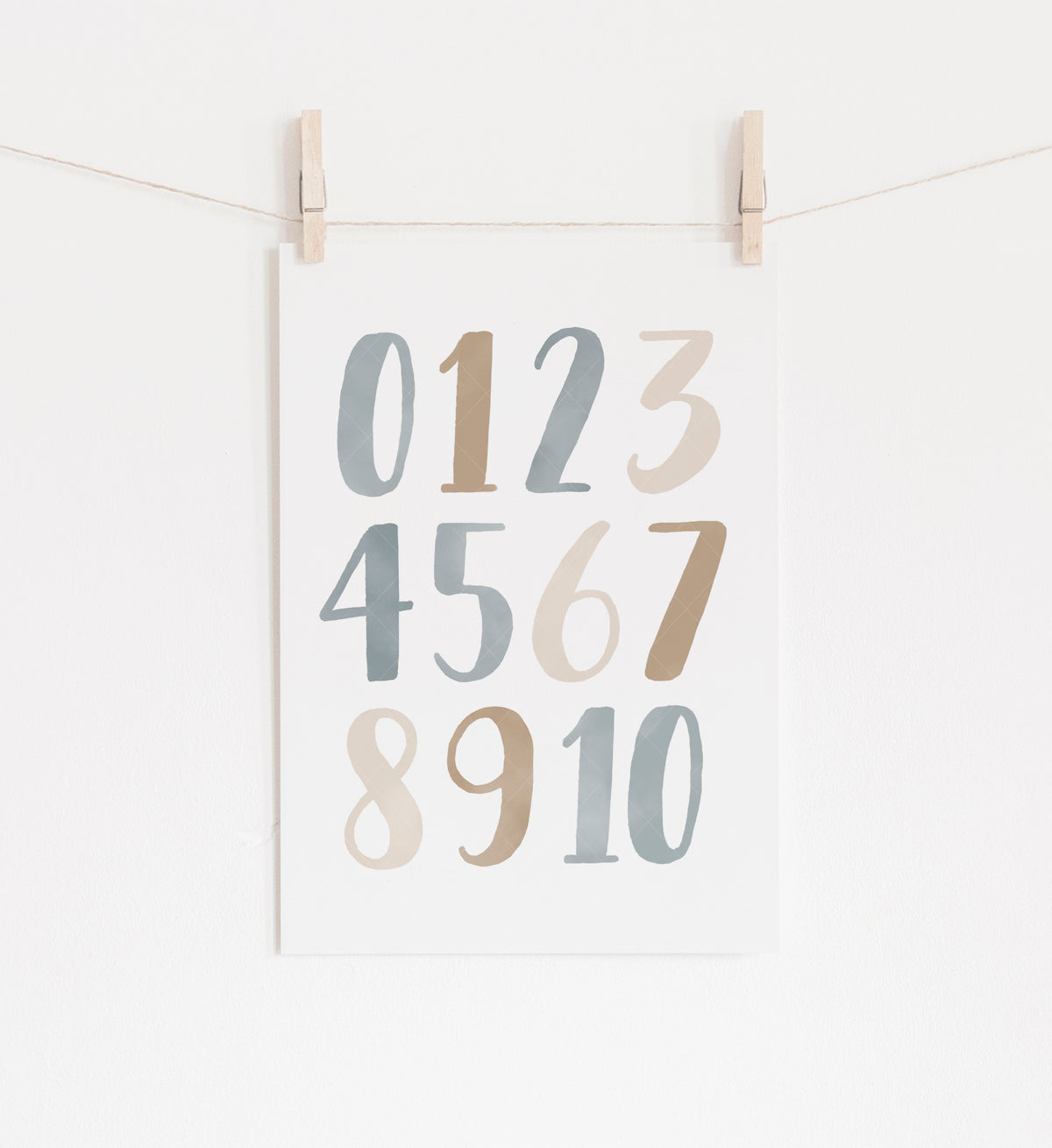 Alphabet and Numbers Set of 2 Prints - BNCP