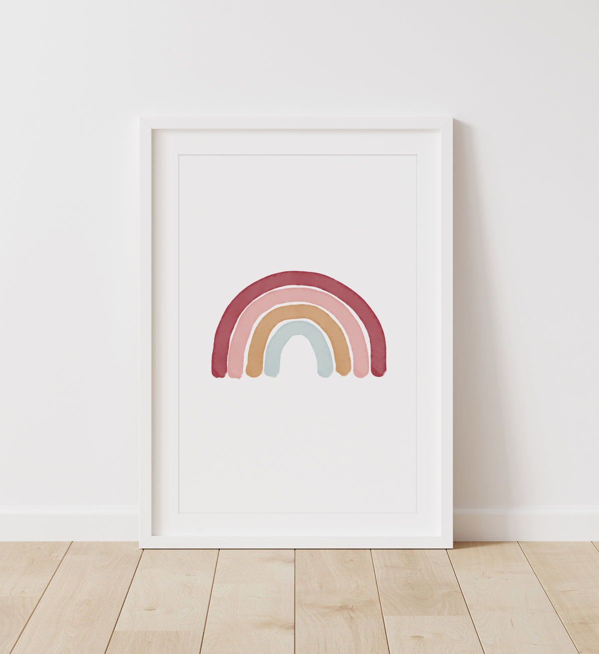 Rainbow, Cloud, and Sun Set of 3 Prints - Hot Pink